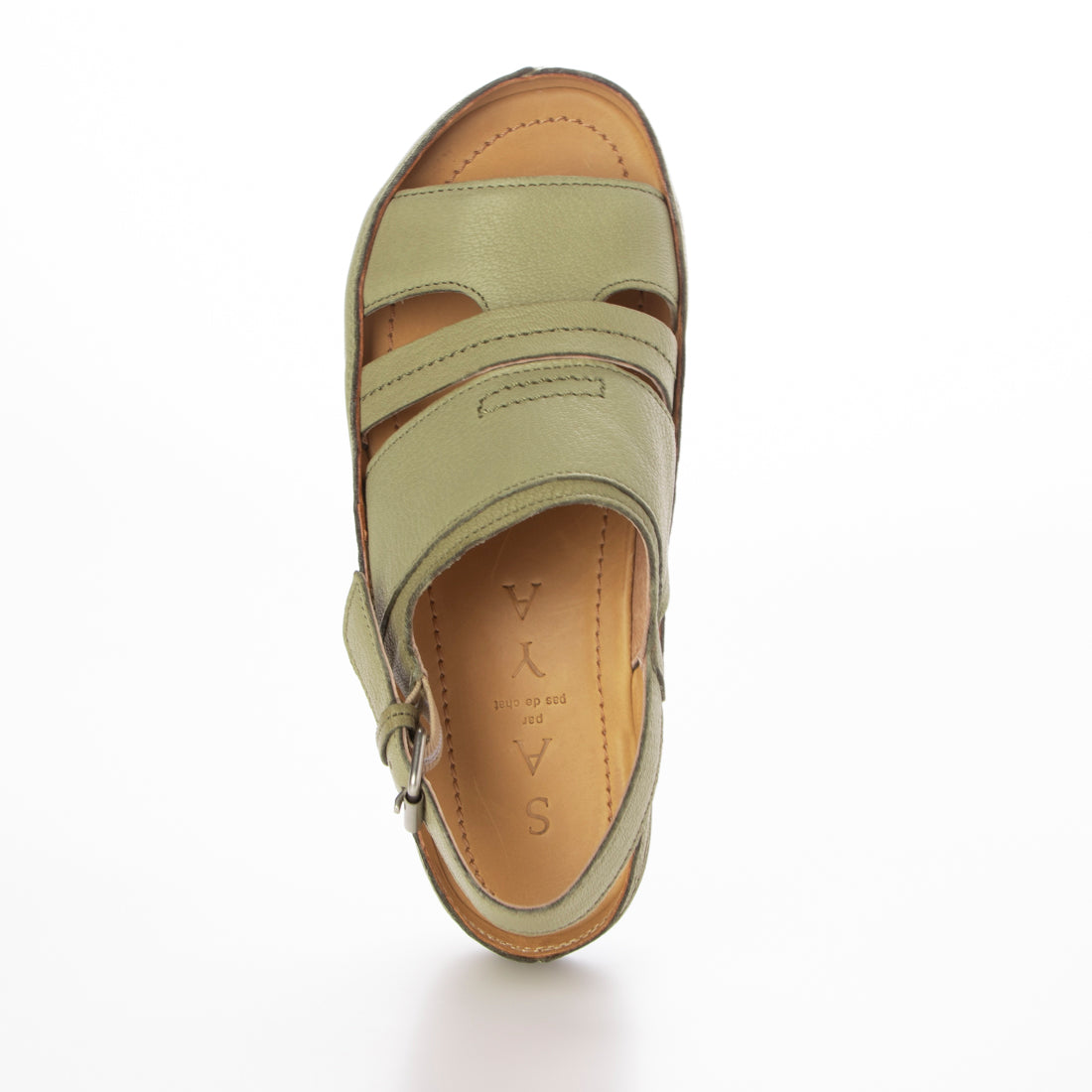 sayaページ Saya SAYA 4.5cm Thick-soled Genuine Leather Platform Sandals