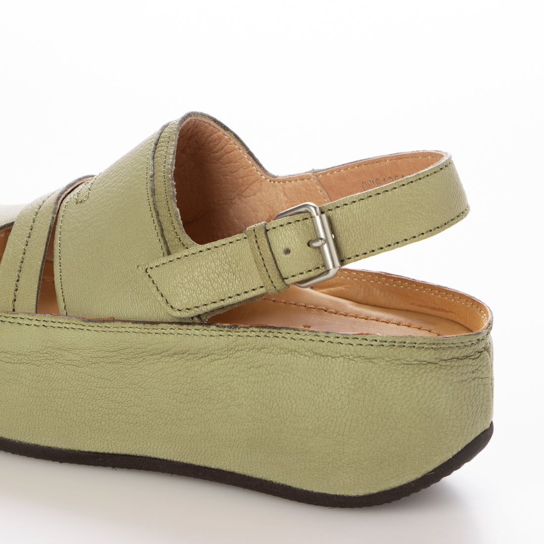 Saya SAYA 4.5cm Thick-soled Genuine Leather Platform Sandals