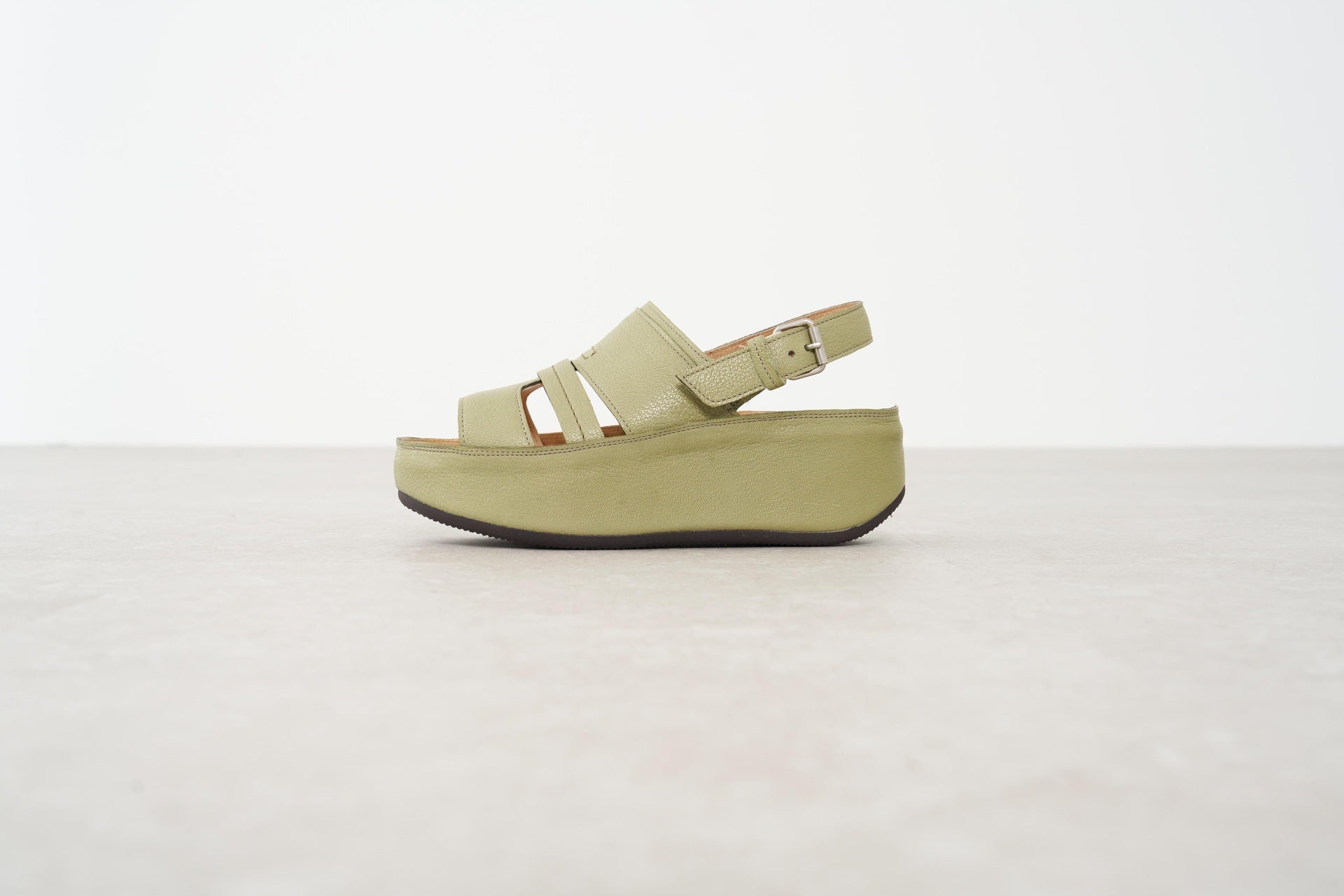 Saya SAYA 4.5cm Thick-soled Genuine Leather Platform Sandals