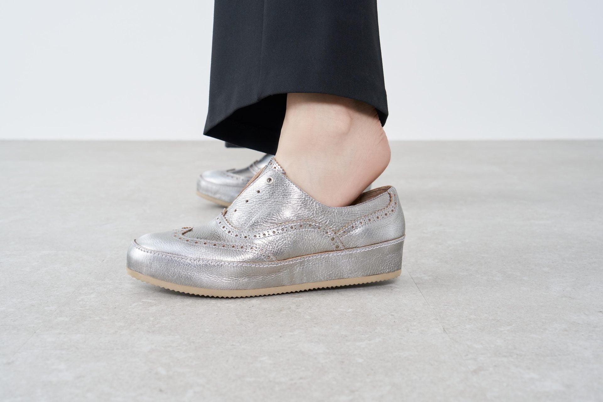 サヤ SAYA 3cmボロネーゼ製法マニッシュシューズ （ライトベージュ） ライトベージュ