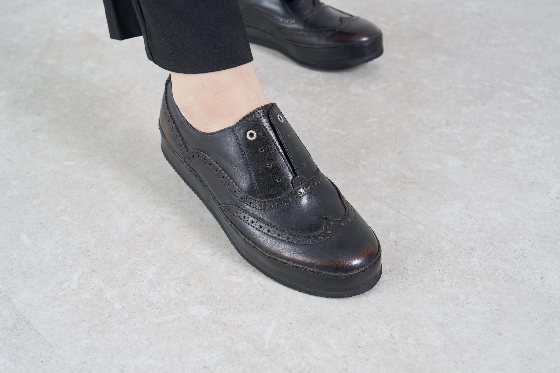 サヤ SAYA 3cmボロネーゼ製法マニッシュシューズ （ライトベージュ） ライトベージュ