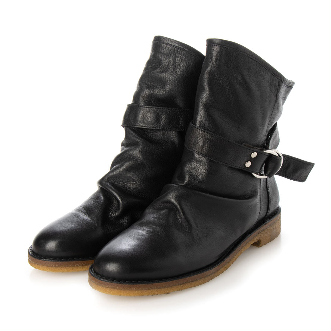 Soft Leather Engineer Boots