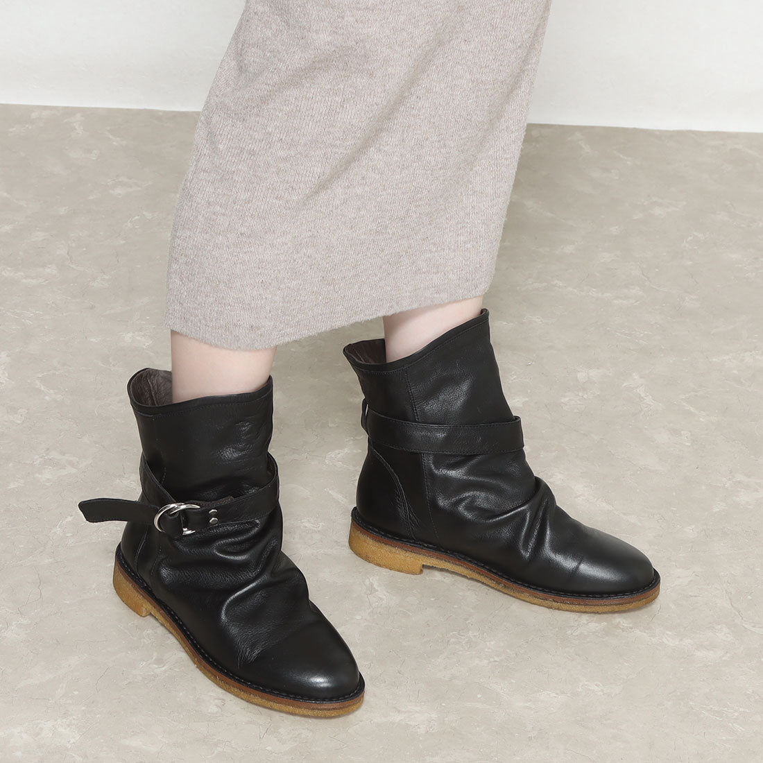 Soft Leather Engineer Boots