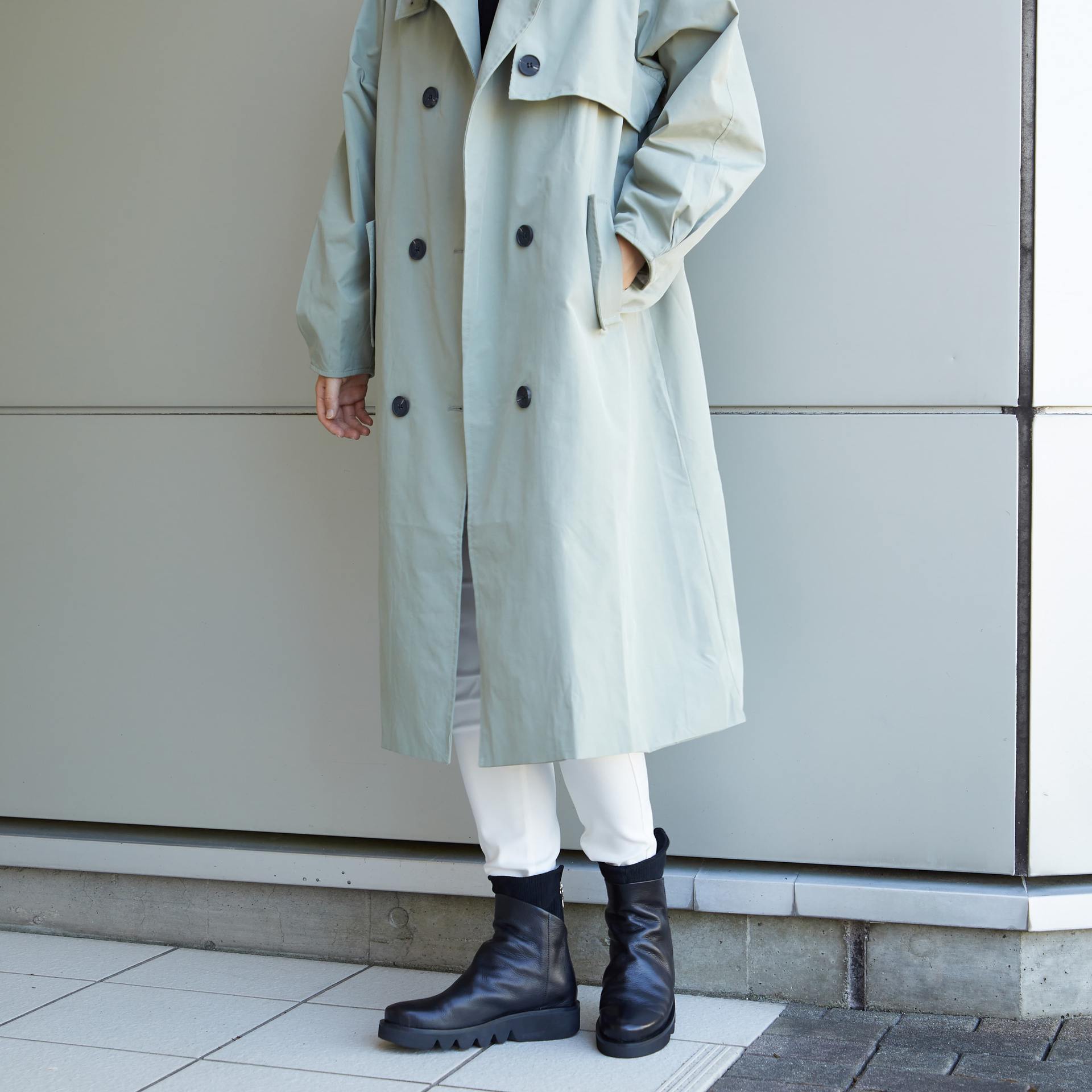 サヤ SAYA 本革足首ストレッチブーツ