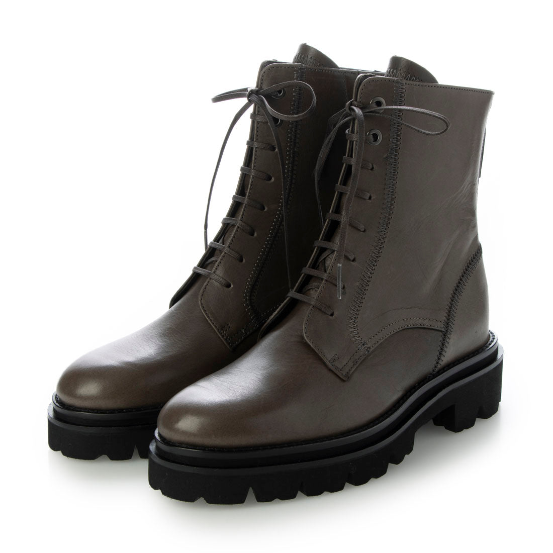 sayaページ SAYA genuine leather tank sole lace-up shoes