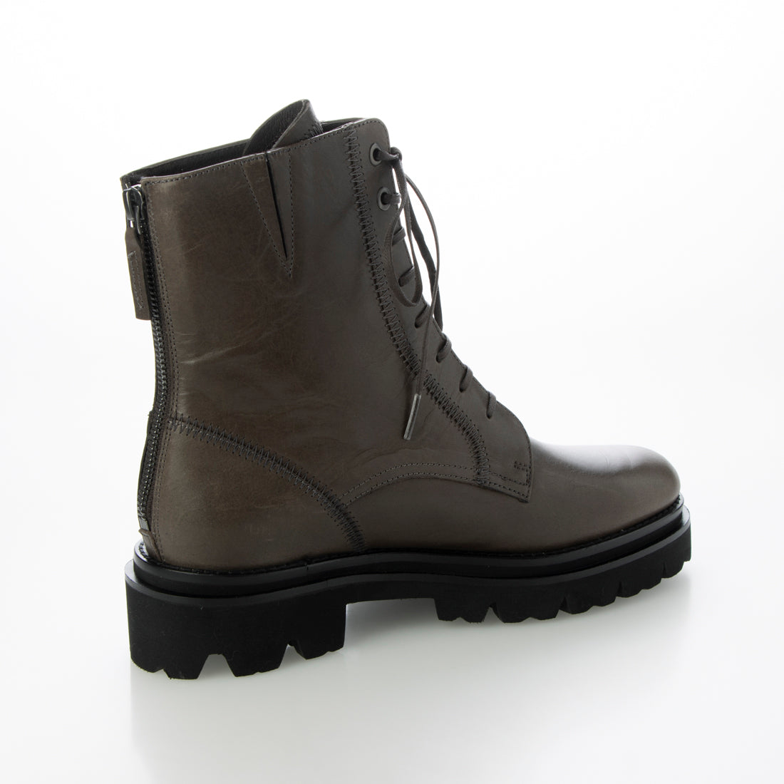 SAYA genuine leather tank sole lace-up shoes