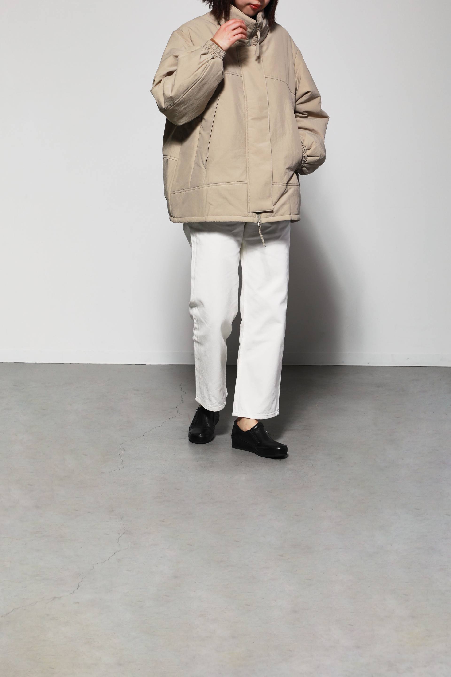SAYA Platt-made genuine leather zip-up shoes