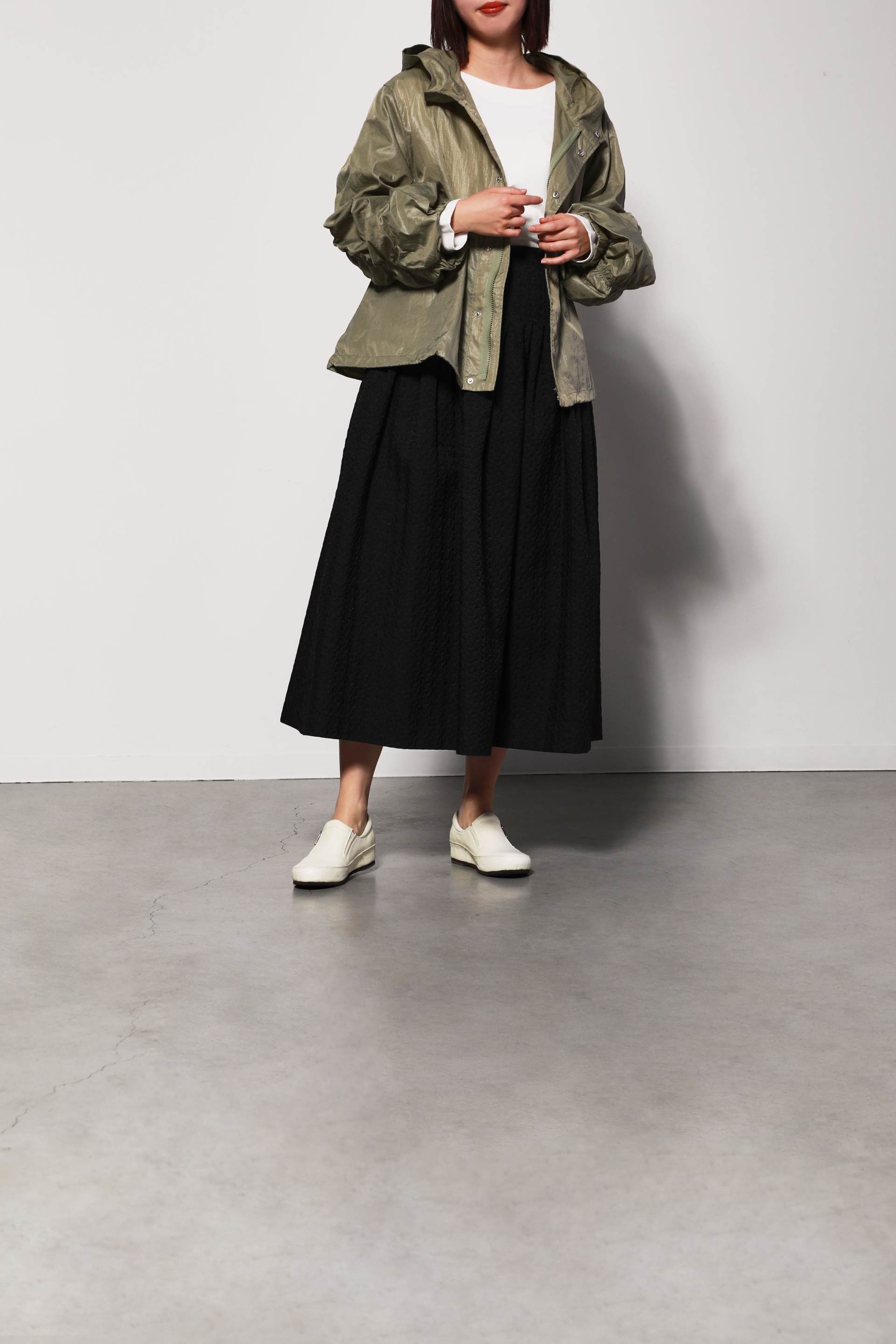 SAYA Platt-made genuine leather zip-up shoes
