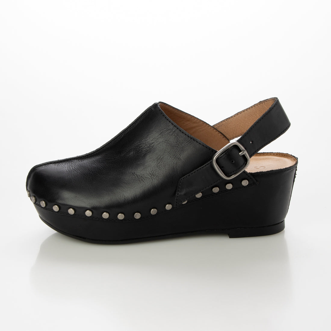 SAYA 5cm Platt-made genuine leather mule sandals
