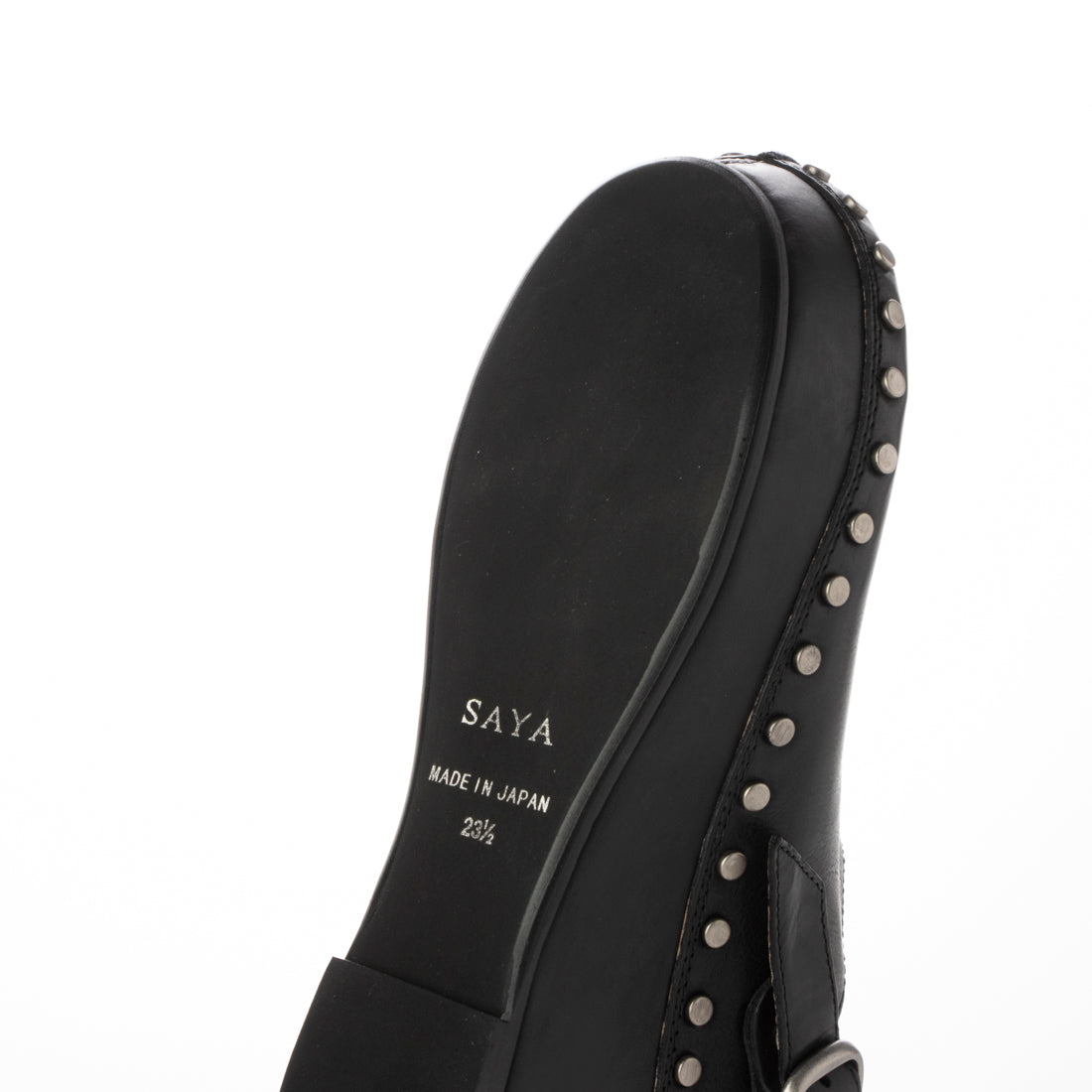 SAYA 5cm Platt-made genuine leather mule sandals