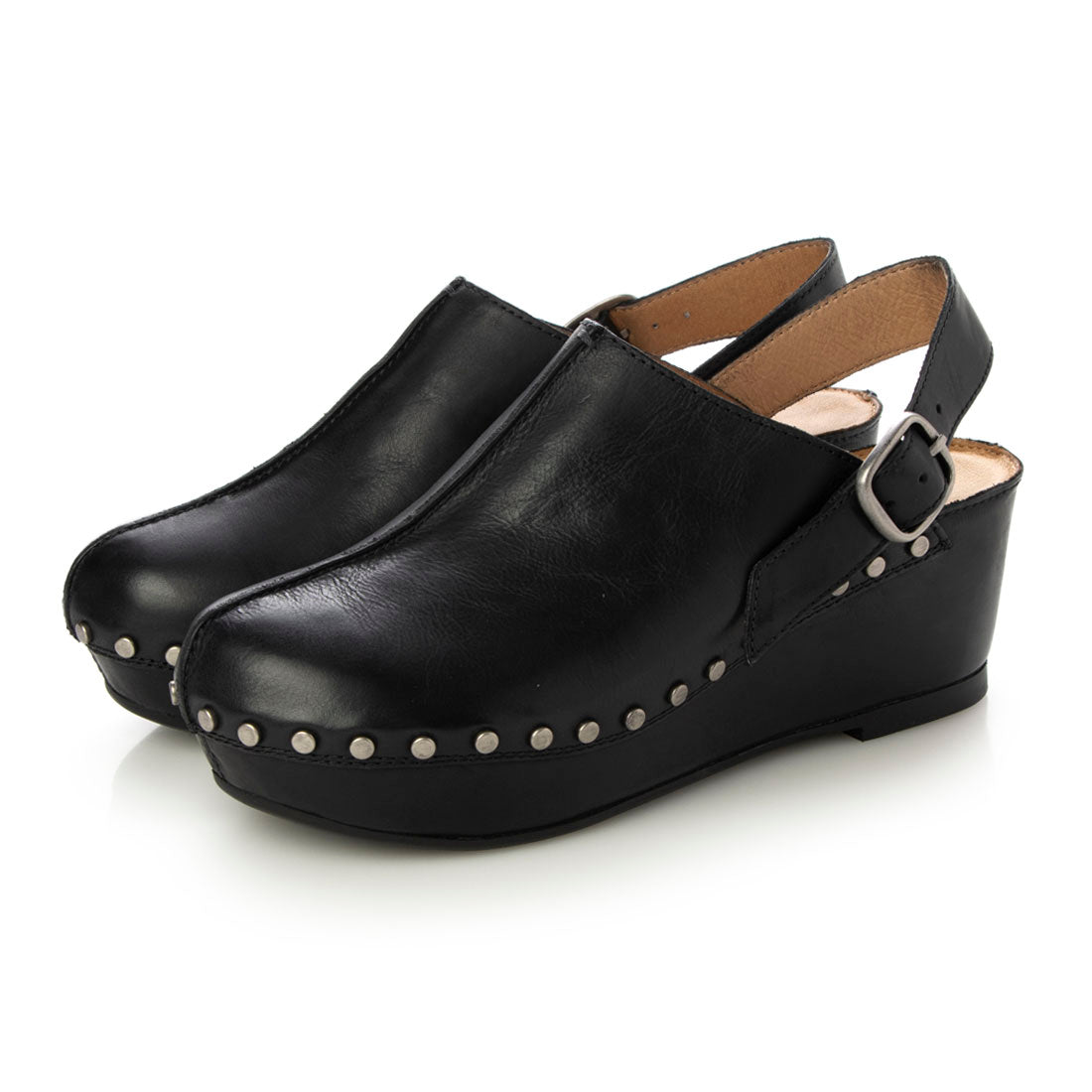SAYA 5cm Platt-made genuine leather mule sandals