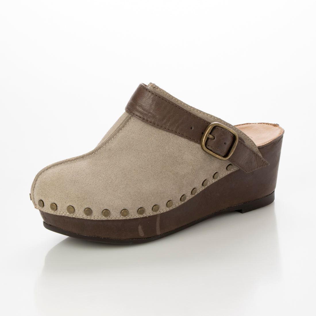 SAYA 5cm Platt-made genuine leather mule sandals