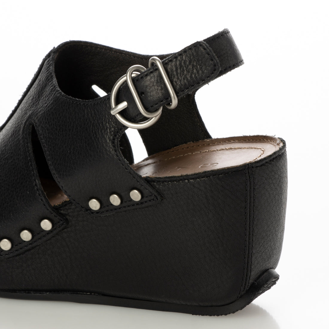 SAYA 7.5cm Platt-made genuine leather platform sandals