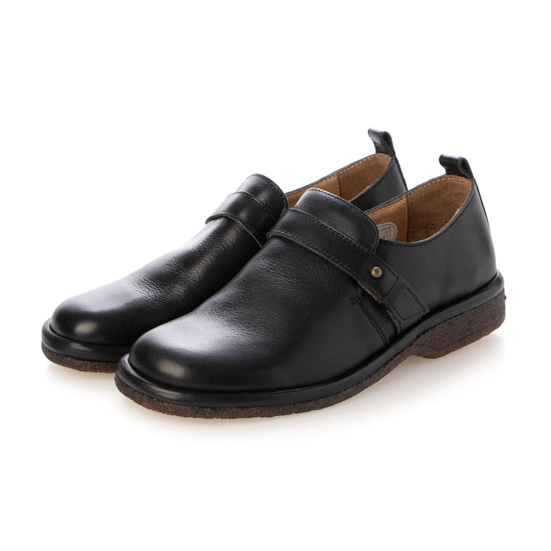 sayaページ SAYA 【Genuine Leather】 Belt Design Slip-On Shoes