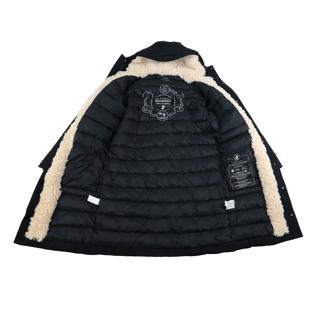 セイブザダック SAVE THE DUCK 中綿コート キリアン HOODED PARKA COAT D41954M COFY19 BLACK （ブラック） ブラック