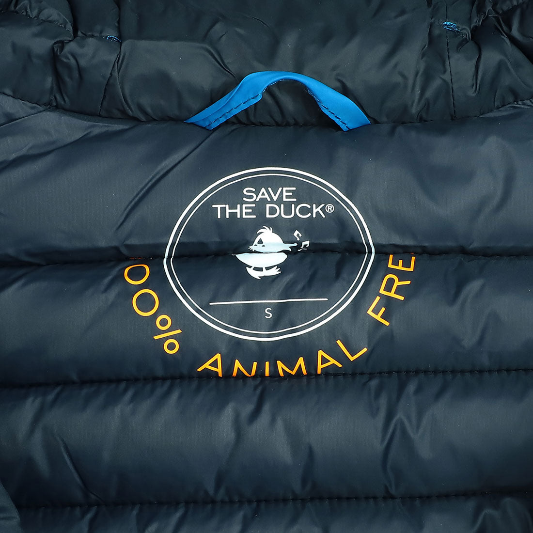 SAVE THE DUCK Down Jacket Donald HOODED PUFFER JACKET D30650M GIGA19 BLUE BERRY