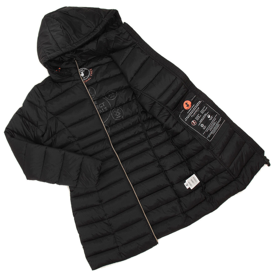 セイブザダック SAVE THE DUCK 羽絨外套 大衣 利兹 黑色 女士 SAVE THE DUCK D47300W IRIS19 10000