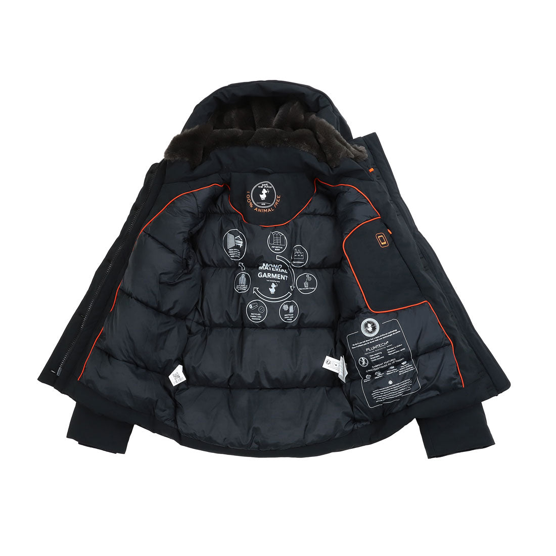 セイブザダック SAVE THE DUCK 中綿外套 シャ諾 HOODED PARKA JACKET P30414W SMEG19 黑色