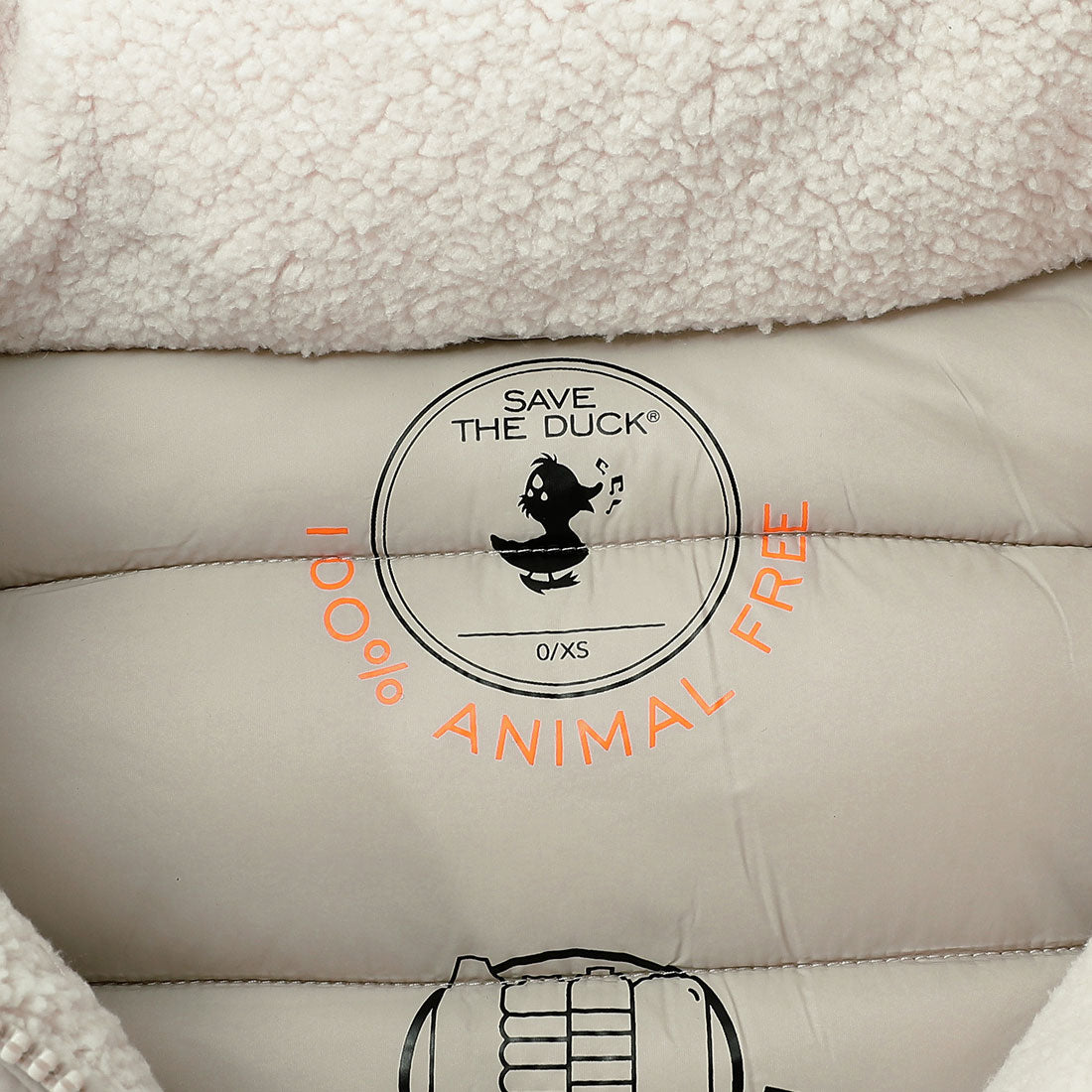 セイブザダック SAVE THE DUCK 中綿外套 喬安 ANIMAL FREE PUFFER JACKET D40988W GIGO19 雨天米色