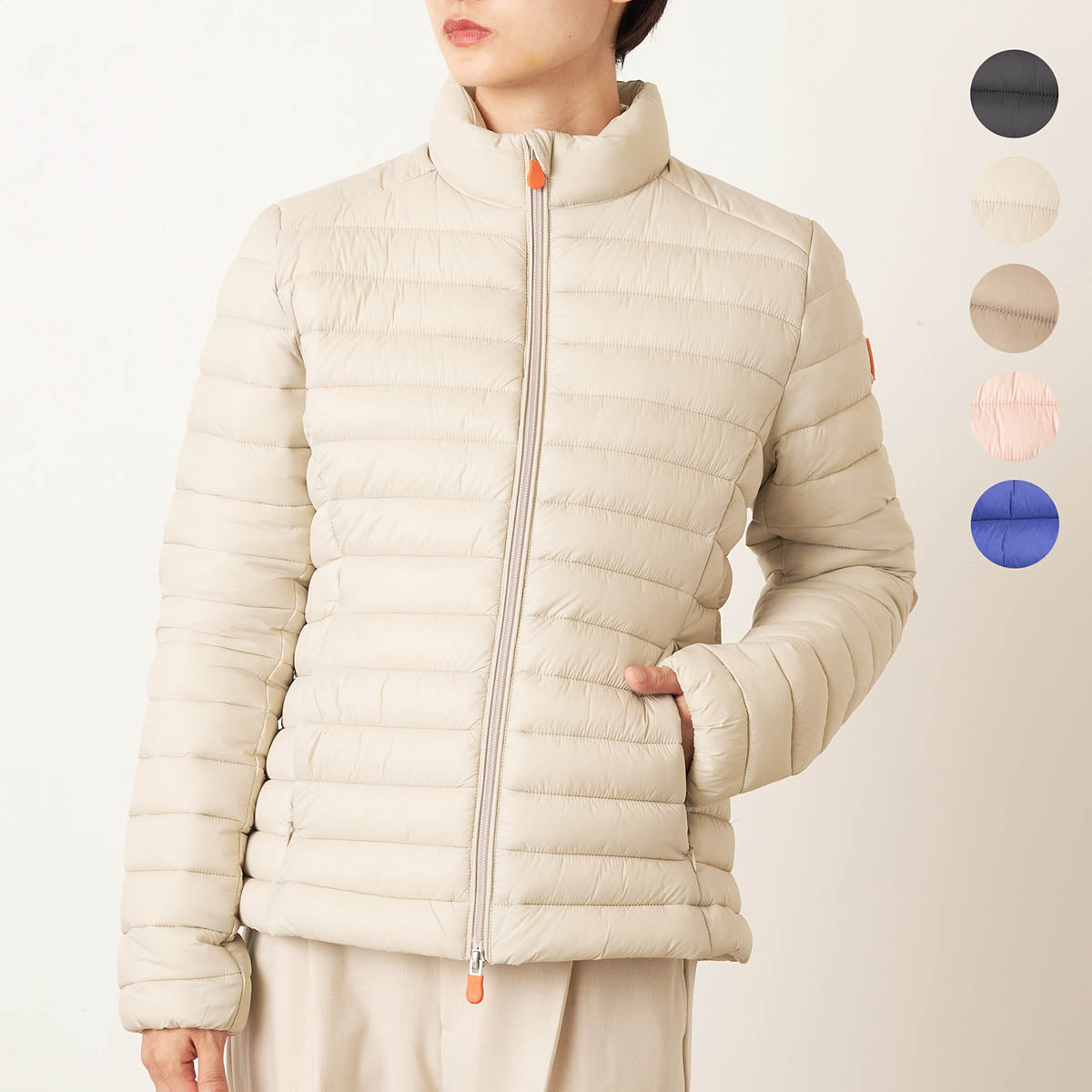 セイブザダック SAVE THE DUCK 中綿ジャケット カーリー ANIMAL FREE PUFFER JACKET D39760W GIGA01 RAINY BEIGE （レイニーベージュ） レイニーベージュ