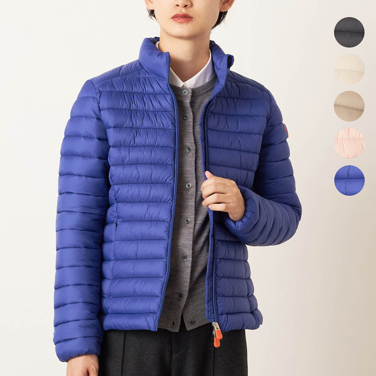 セイブザダック SAVE THE DUCK 中綿ジャケット カーリー ANIMAL FREE PUFFER JACKET D39760W GIGA01 ECLIPSE BLUE （エクリプスブルー） エクリプスブルー