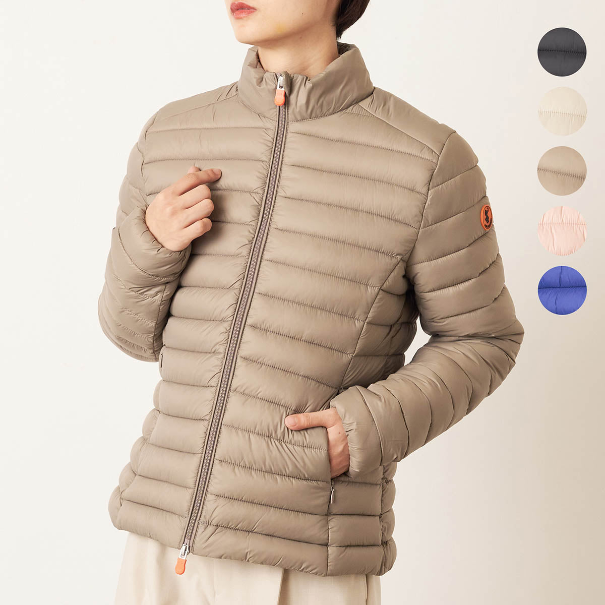 セイブザダック SAVE THE DUCK 中綿ジャケット カーリー ANIMAL FREE PUFFER JACKET D39760W GIGA01 ELEPHANT GREY （エレファントグレー） エレファントグレー