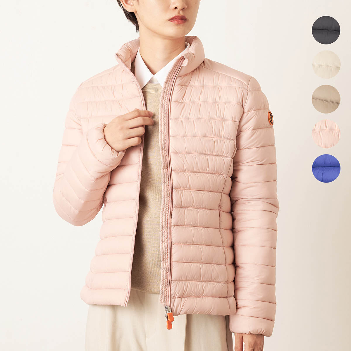 セイブザダック SAVE THE DUCK 中綿ジャケット カーリー ANIMAL FREE PUFFER JACKET D39760W GIGA01 BLUSH PINK （ブラッシュピンク） ブラッシュピンク