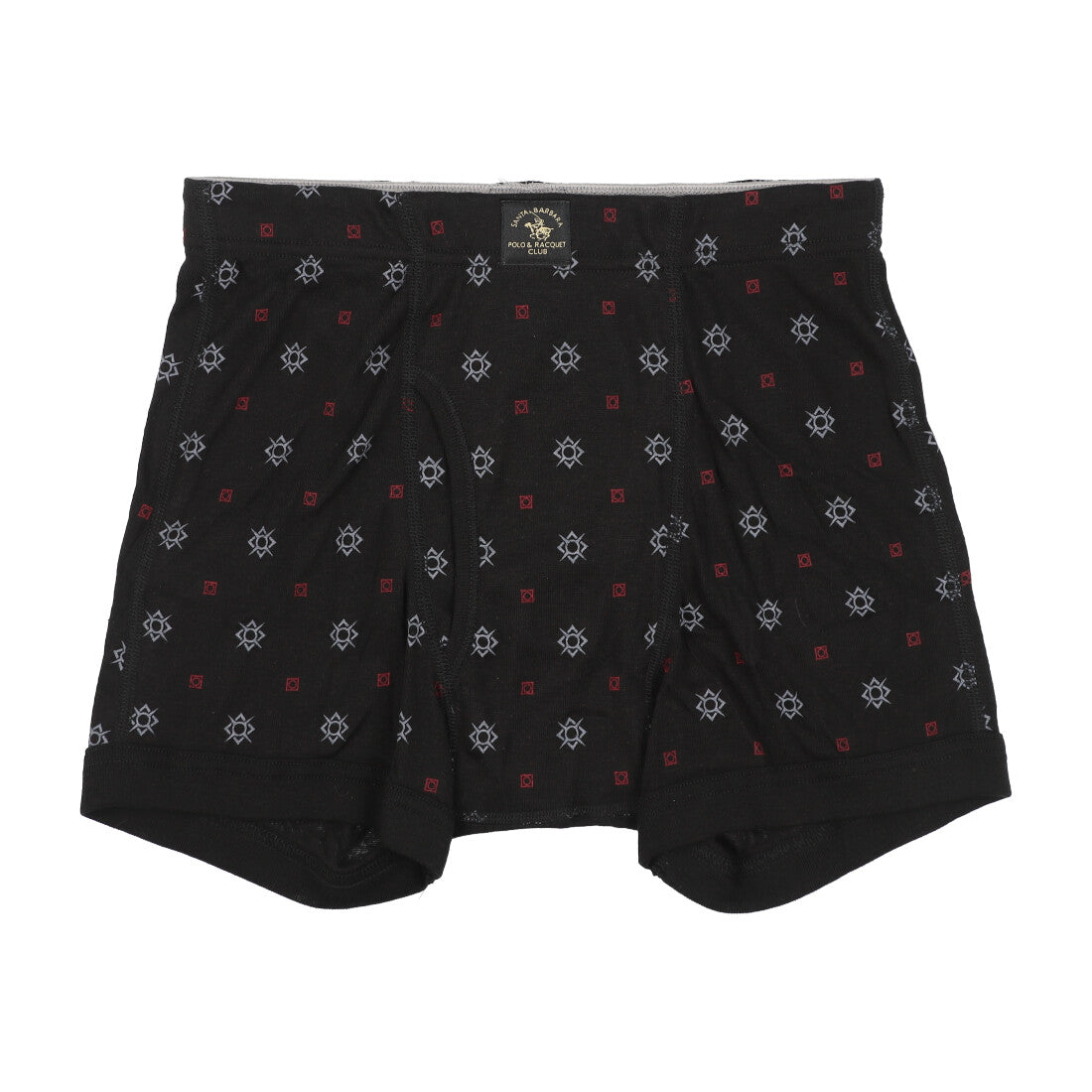 サンタバーバラ ポロ アンド ラケット クラブ SANTA BARBARA POLO&RACQUET CLUB 前開き ボクサーブリーフ 綿混素材 【返品不可商品】 （ブラック） ブラック