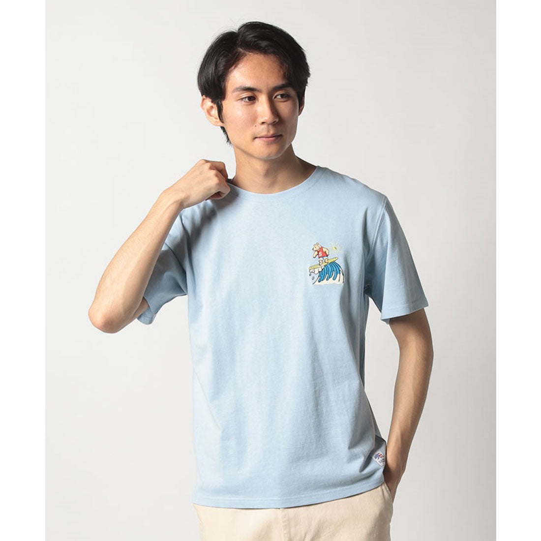 ソルツ SALTS Tシャツ,PALE BLUE