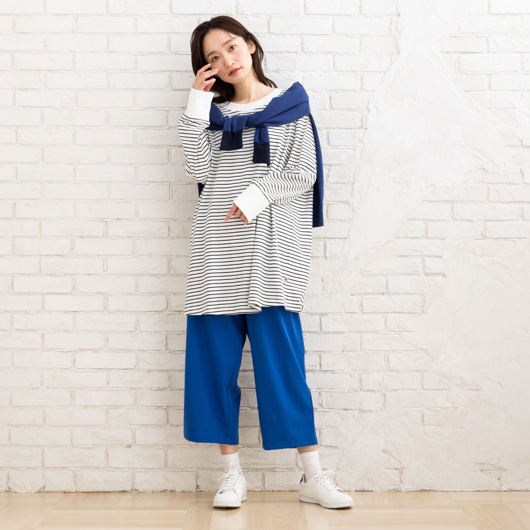 サブストリート マイスタンダード sabstreet my standard 【大きいサイズ】 9号・15号(M・3L) FONTLAB 袖口配色Vカーディガン （ブラック） ブラック