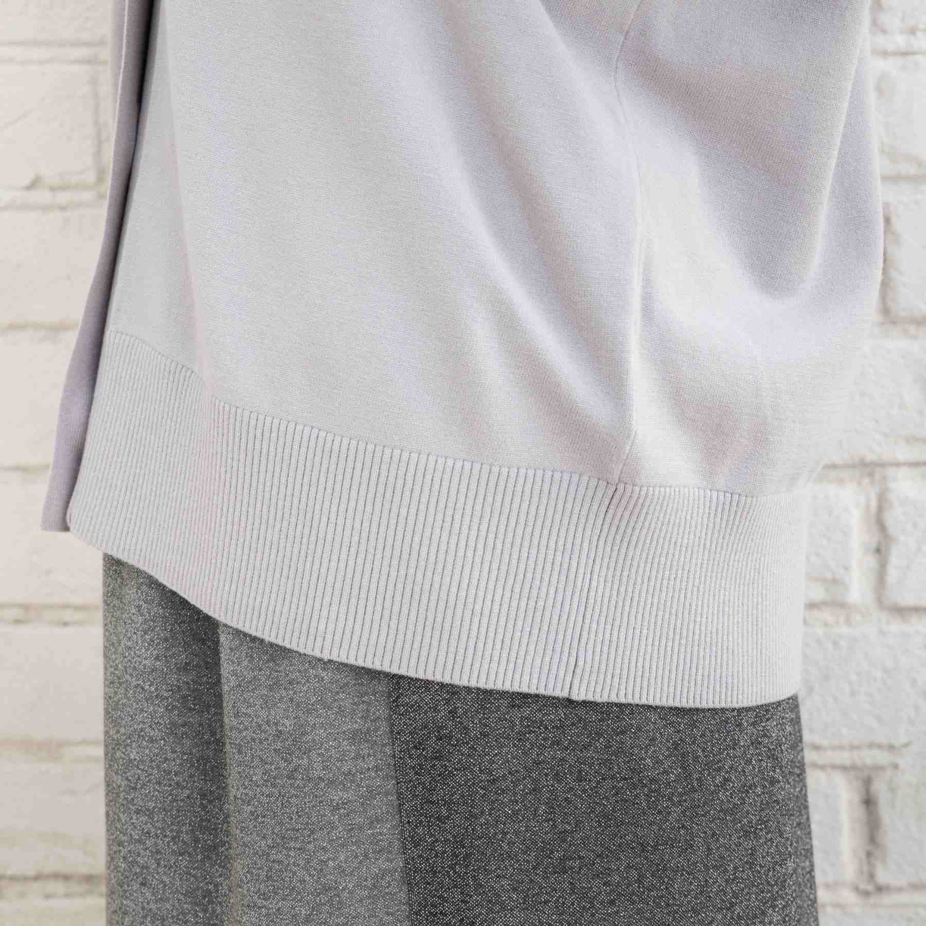 サブストリート マイスタンダード sabstreet my standard 【大きいサイズ】 9号・15号(M・3L) FONTLAB 袖口配色Vカーディガン （ブラック） ブラック