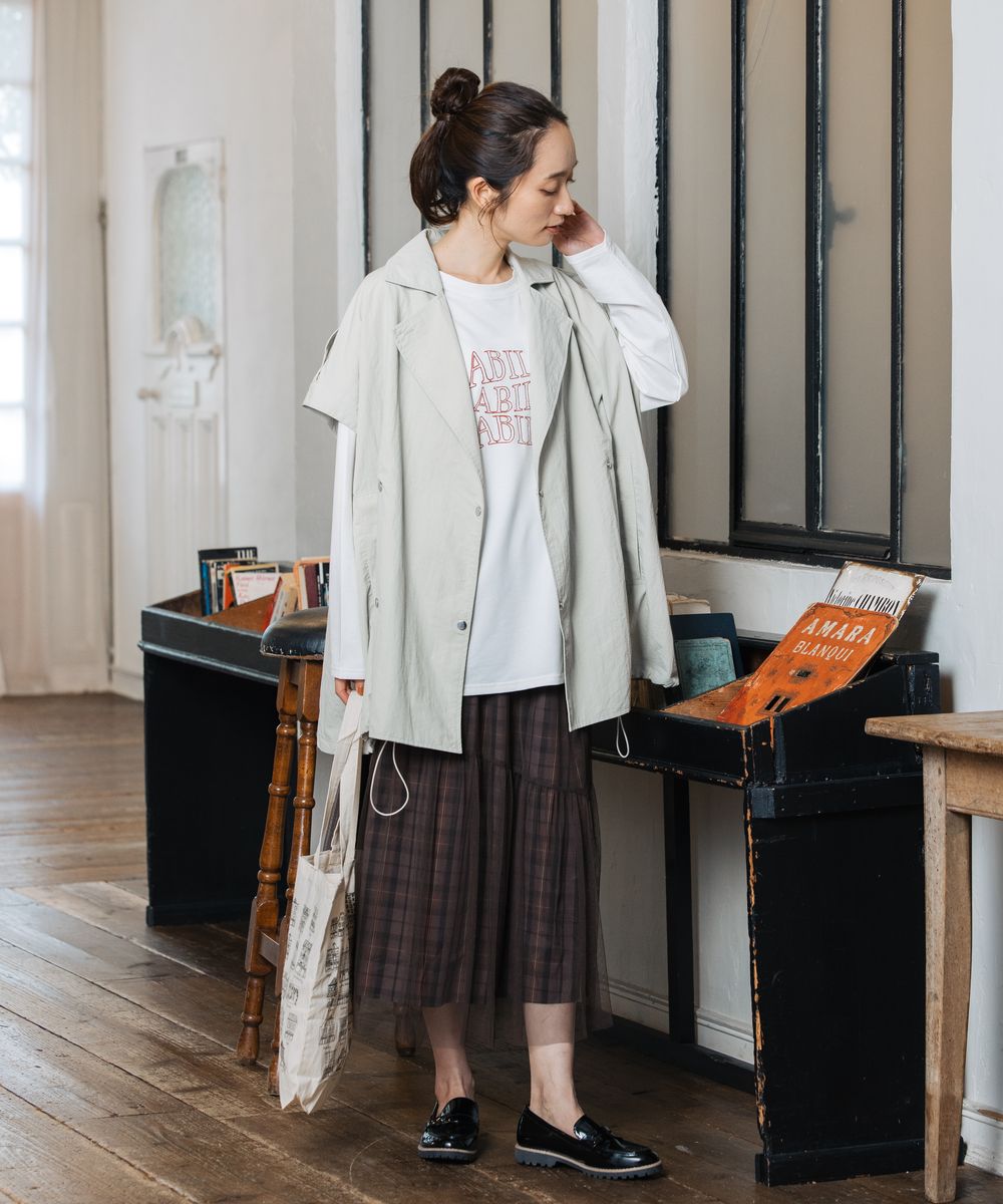 サブストリート マイスタンダード sabstreet my standard 【大きいサイズ】 9号・15号(M・3L) FONTLAB ラメロゴエンブロイダリーロンTシャツ （レッド） レッド
