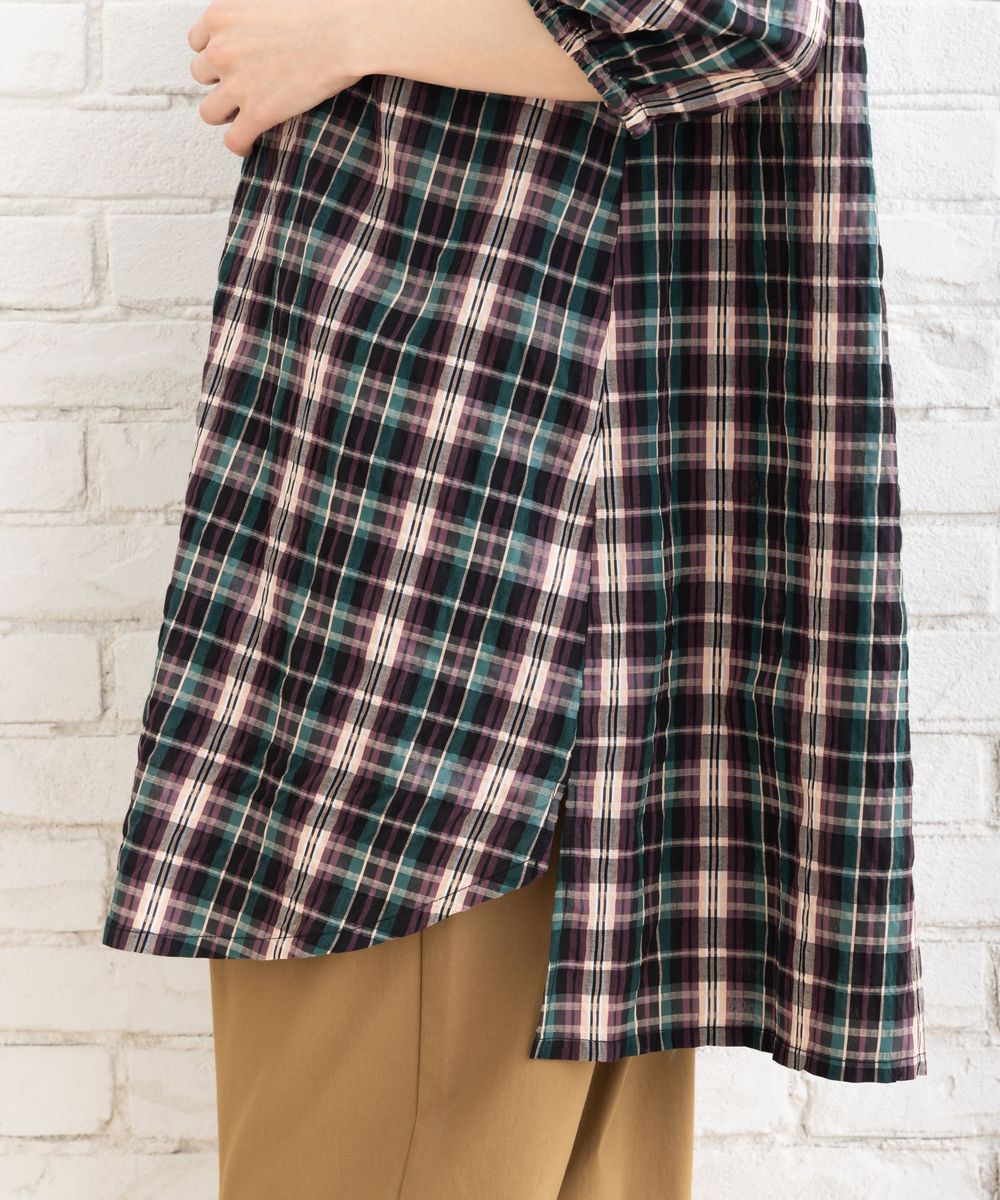 サブストリート マイスタンダード sabstreet my standard 【大きいサイズ】 9号・15号・19号(M・3L・5L) ワッシャーチェックチュニック （ピンク） ピンク