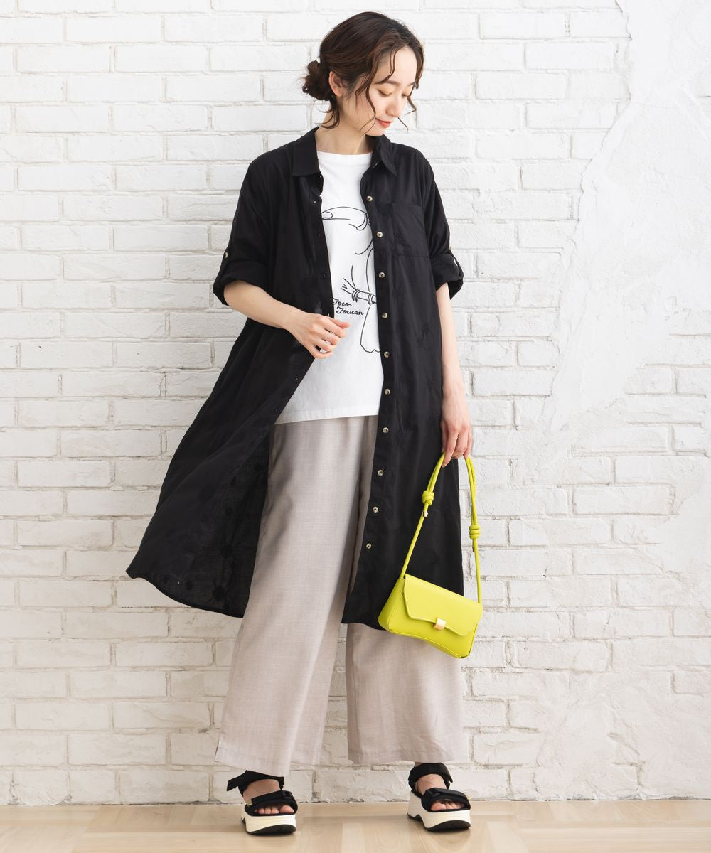サブストリート マイスタンダード sabstreet my standard 【大きいサイズ】 9号・15号(M・3L) リネンタッチワイドパンツ （ライトベージュ） ライトベージュ