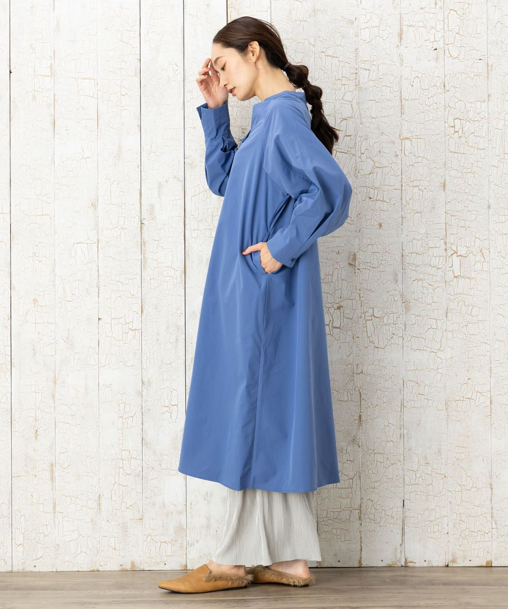イージーケアタックスリーブゆるワンピース （サックスブルー） サックスブルー