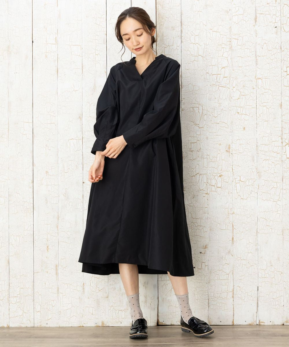 イージーケアタックスリーブゆるワンピース （サックスブルー） サックスブルー