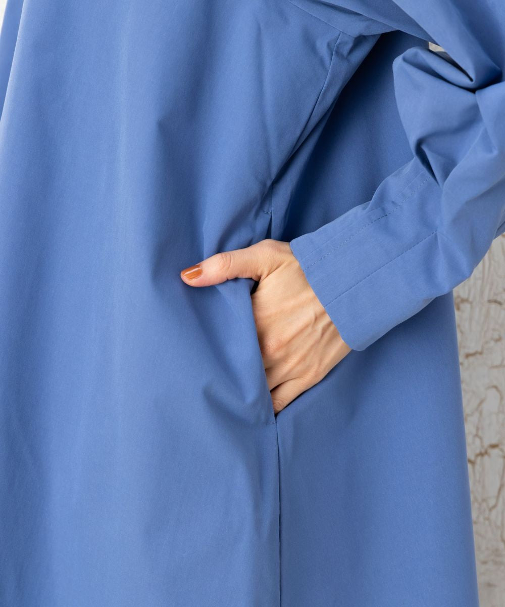 イージーケアタックスリーブゆるワンピース （サックスブルー） サックスブルー