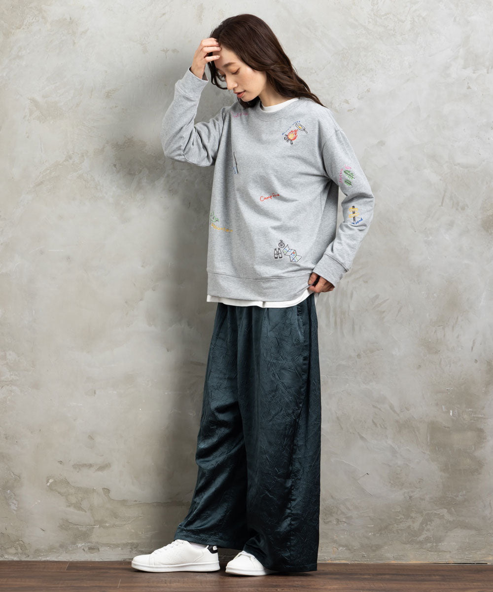 サブストリート マイスタンダード sabstreet my standard 【大きいサイズ】 9号・15号・19号(M・3L・5L) レッツキャンピングスウェット （ネイビー） ネイビー