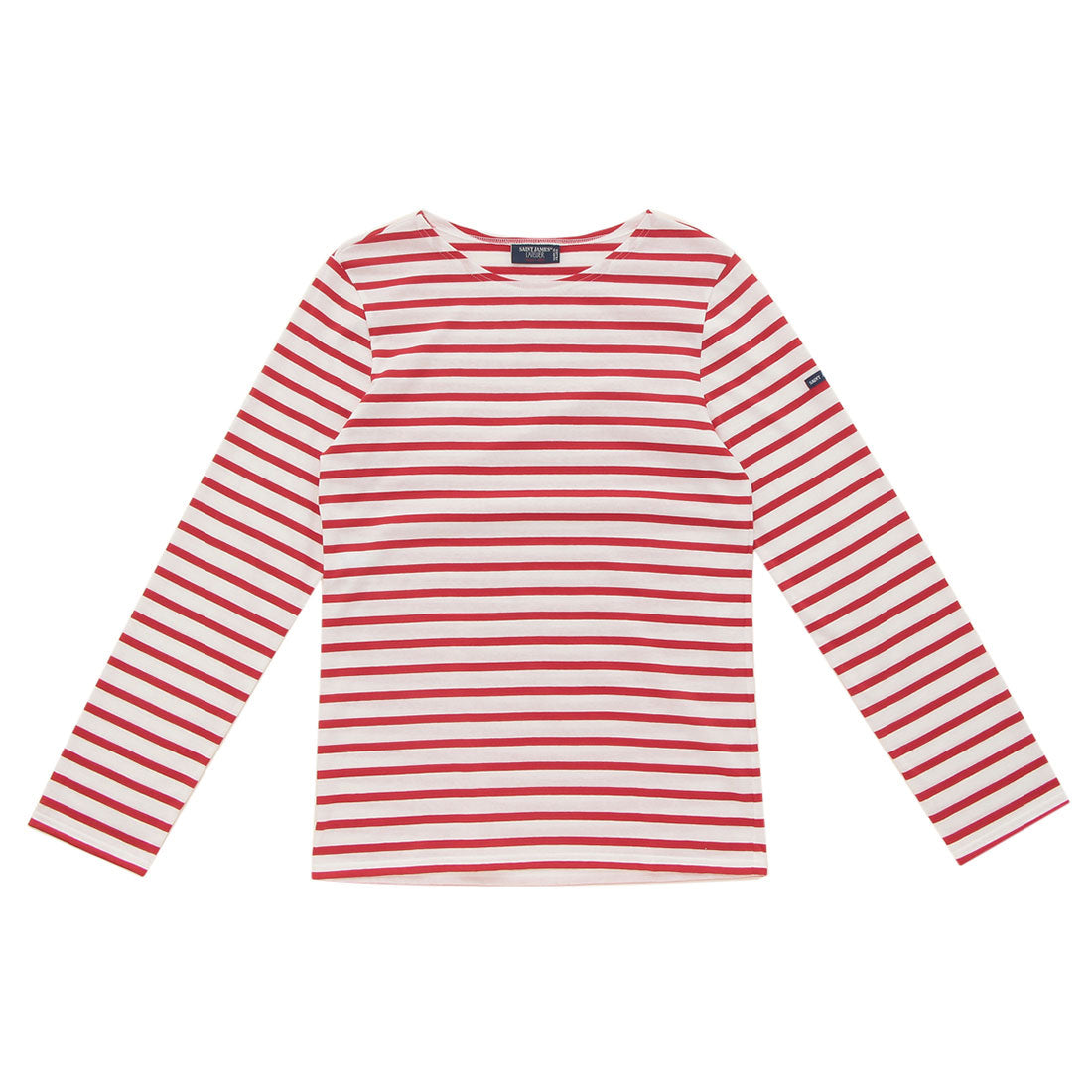 セントジェームス SAINT JAMES Tシャツ カットソー レッド ホワイト メンズ ST.JAMES 9858