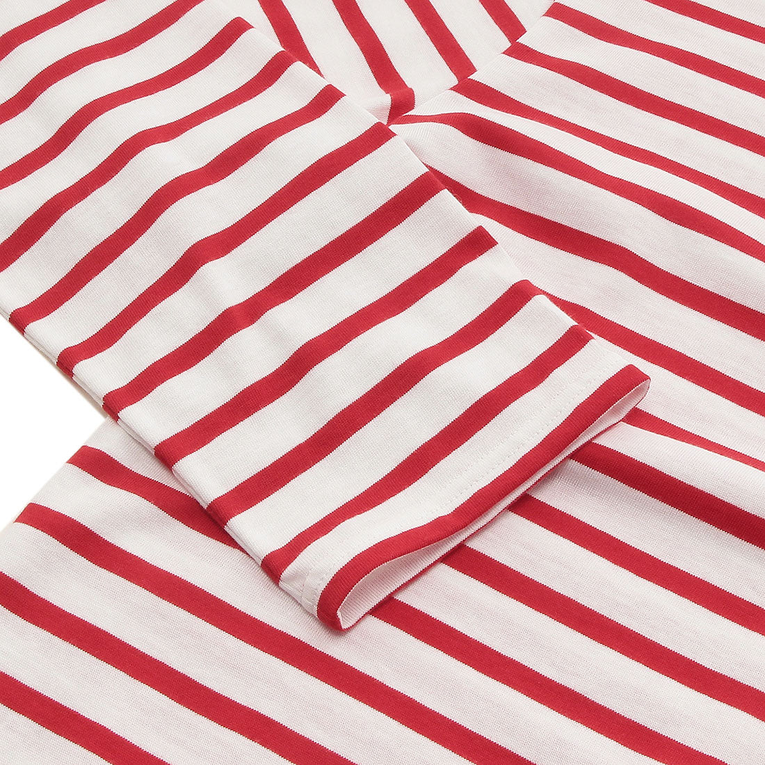 セントジェームス SAINT JAMES Tシャツ カットソー レッド ホワイト メンズ ST.JAMES 9858