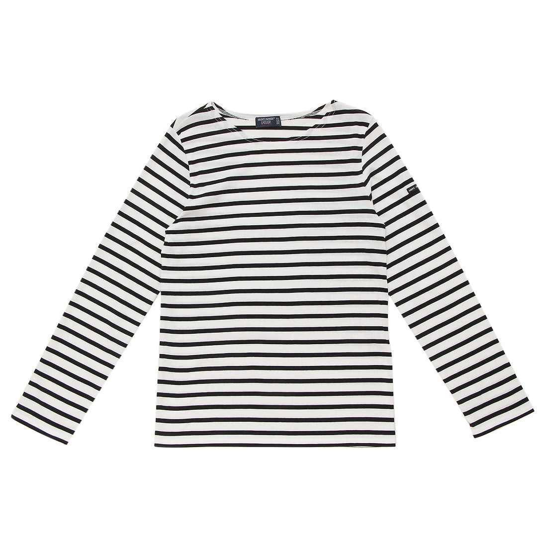 セントジェームス SAINT JAMES Tシャツ カットソー ホワイト ブラック メンズ ST.JAMES 9858