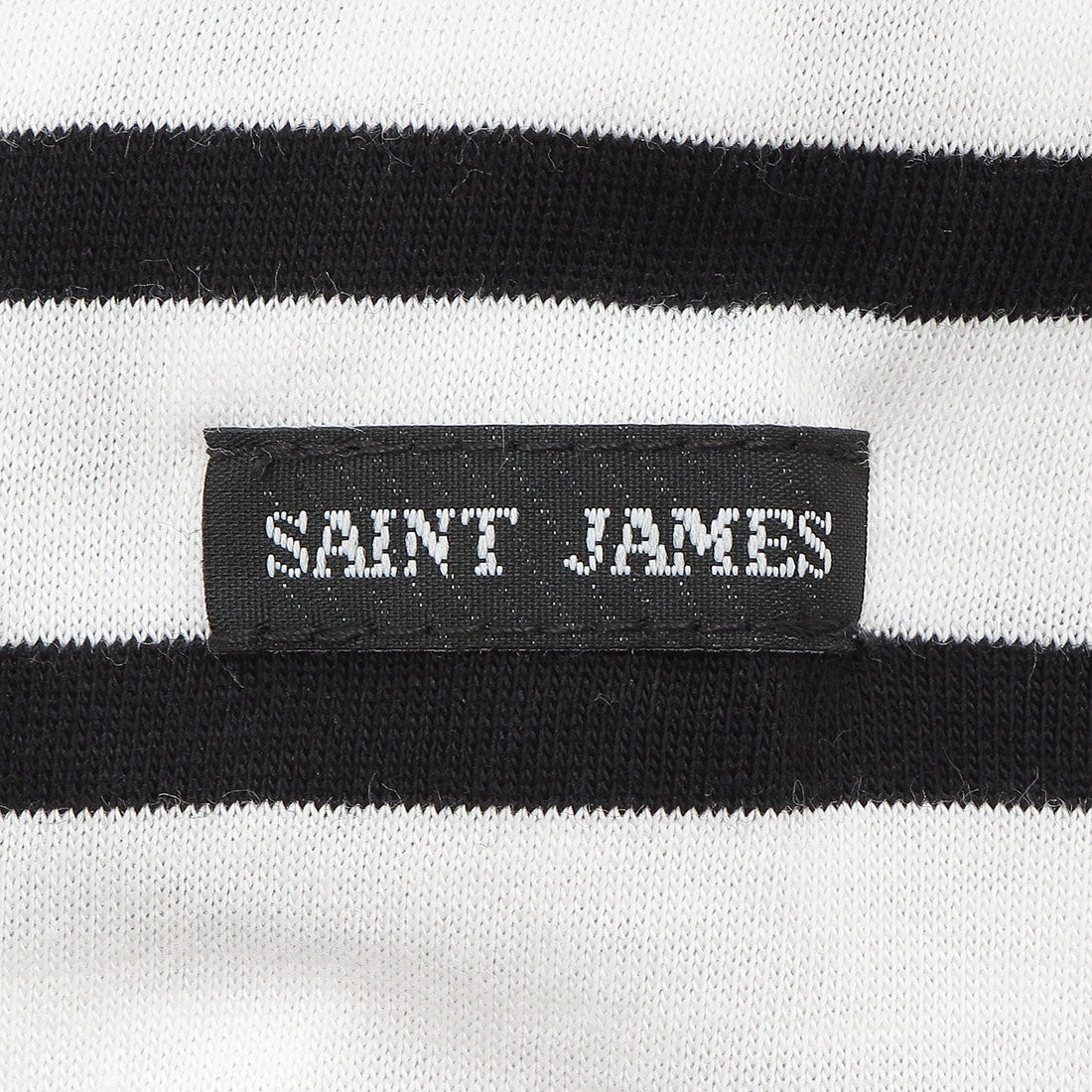 セントジェームス SAINT JAMES Tシャツ カットソー ホワイト ブラック メンズ ST.JAMES 9858