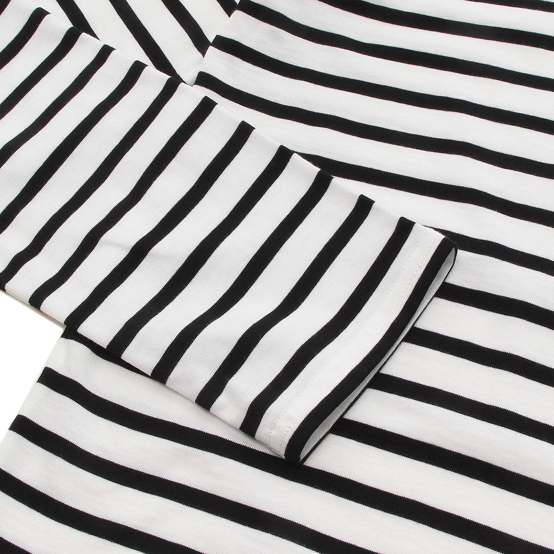 セントジェームス SAINT JAMES Tシャツ カットソー ホワイト ブラック メンズ ST.JAMES 9858