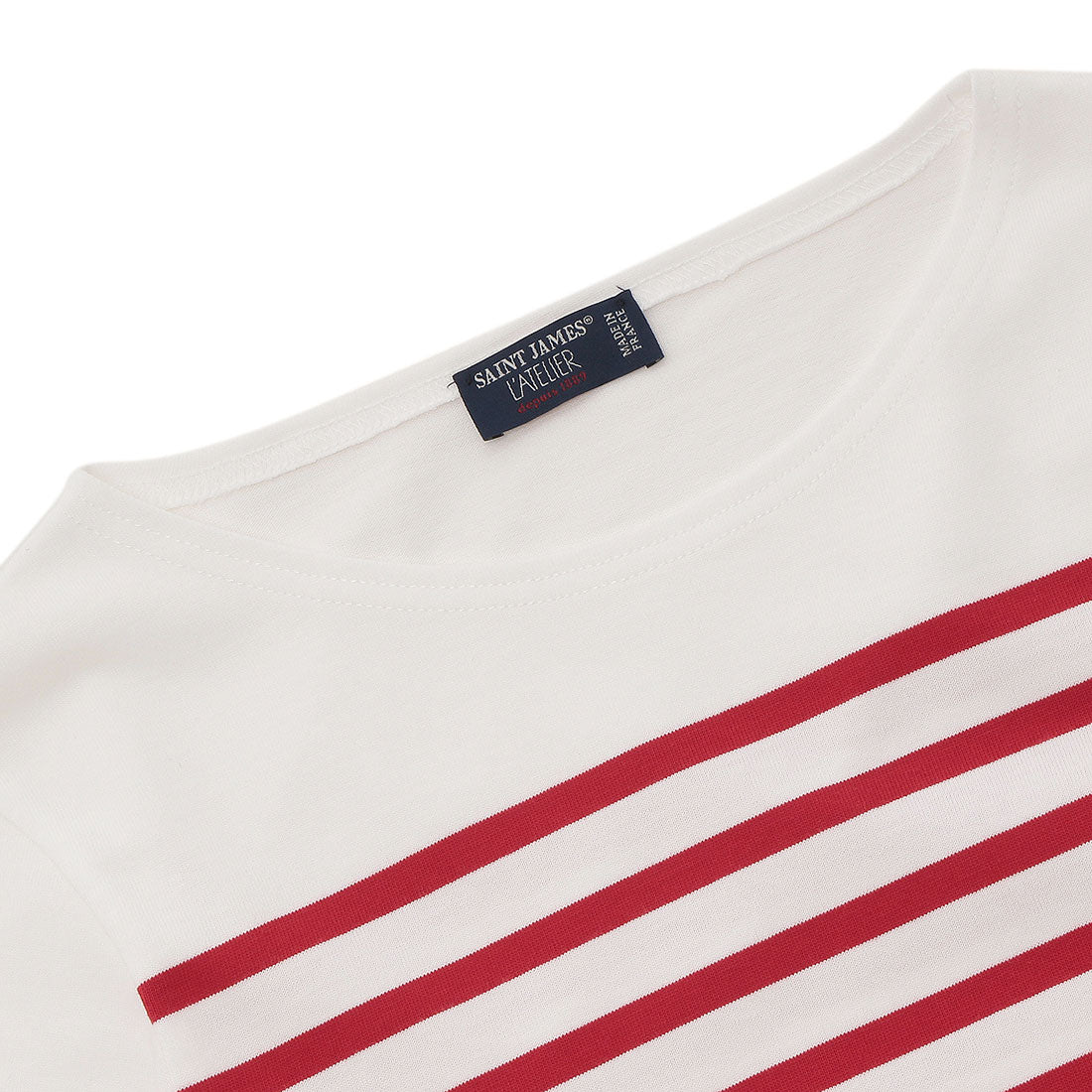 セントジェームス SAINT JAMES Tシャツ カットソー レッド ホワイト メンズ ST.JAMES 2691