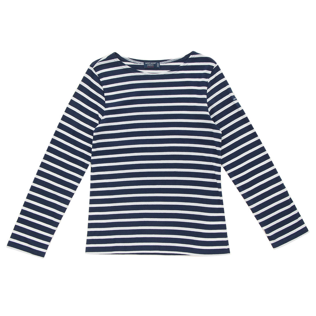 セントジェームス SAINT JAMES Tシャツ カットソー ホワイト ブルー メンズ ST.JAMES 9858