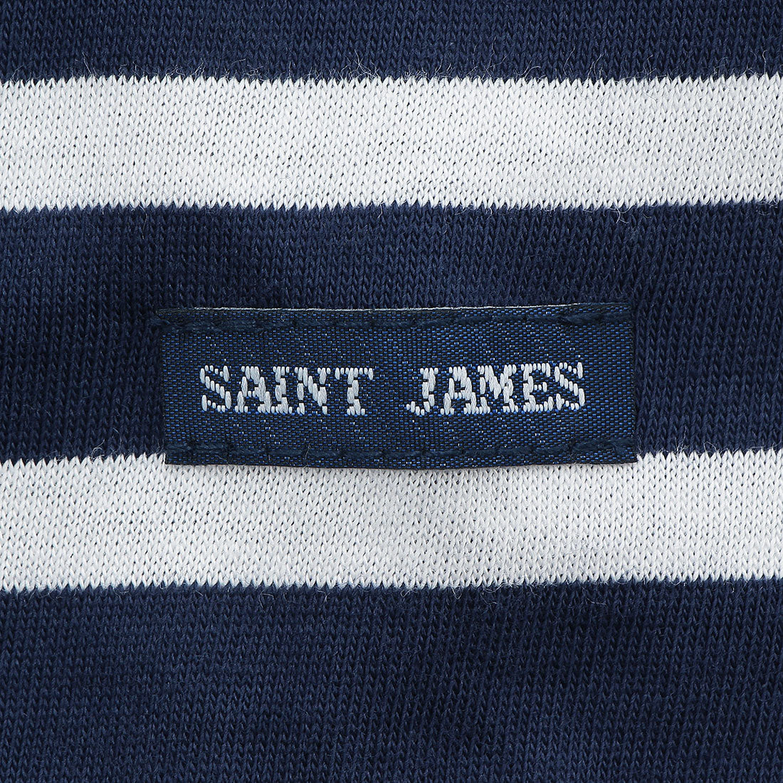 セントジェームス SAINT JAMES Tシャツ カットソー ホワイト ブルー メンズ ST.JAMES 9858