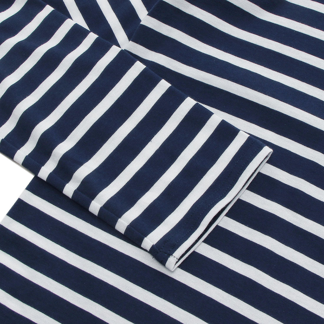 セントジェームス SAINT JAMES Tシャツ カットソー ホワイト ブルー メンズ ST.JAMES 9858