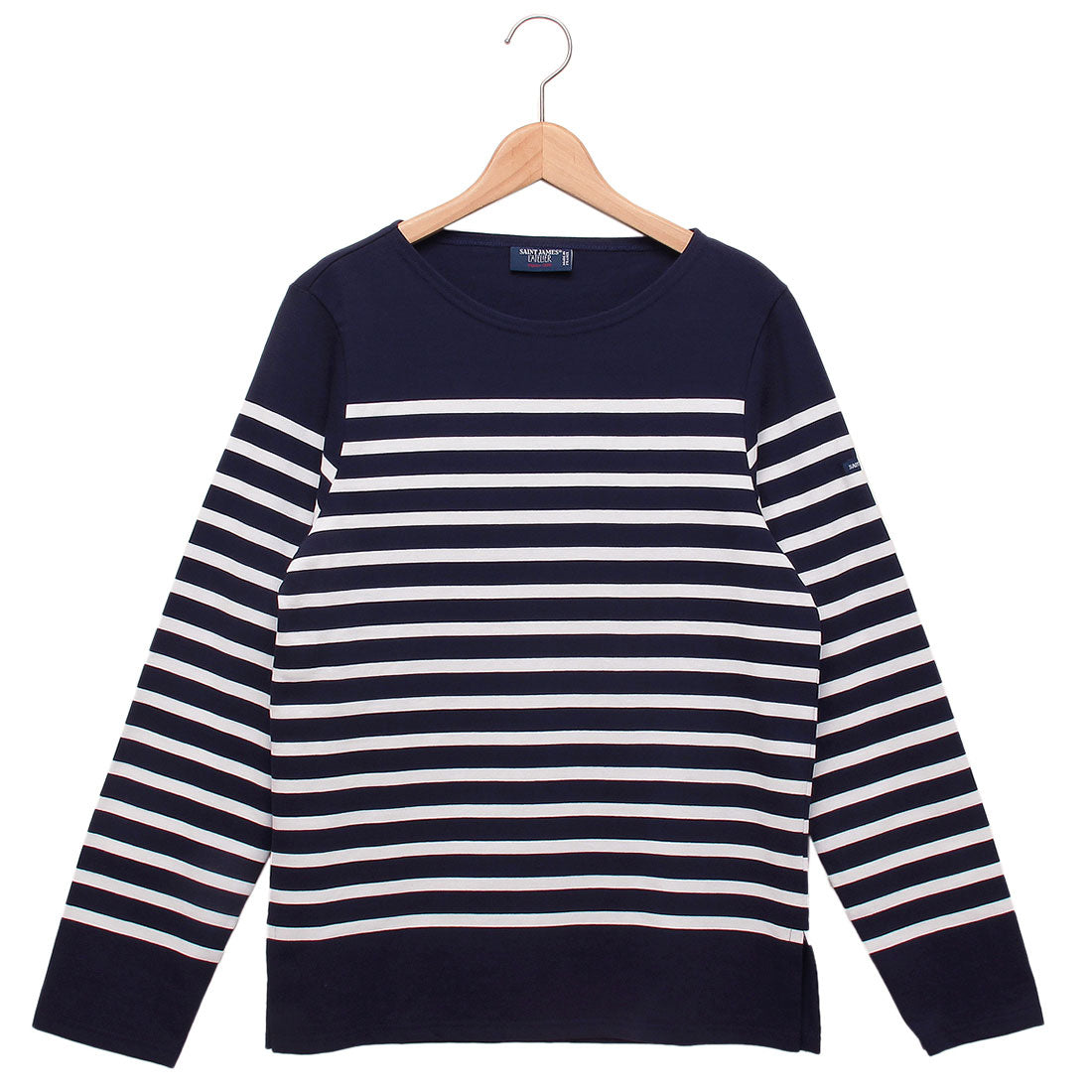 セントジェームス SAINT JAMES Tシャツ カットソー ホワイト ブルー メンズ ST.JAMES 2691,MARINENEIGE