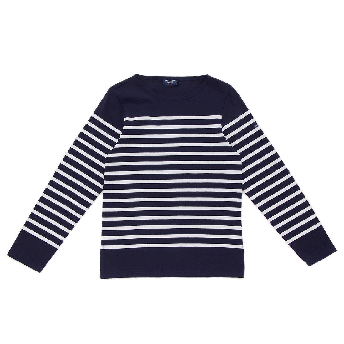 セントジェームス SAINT JAMES Tシャツ カットソー ホワイト ブルー メンズ ST.JAMES 2691