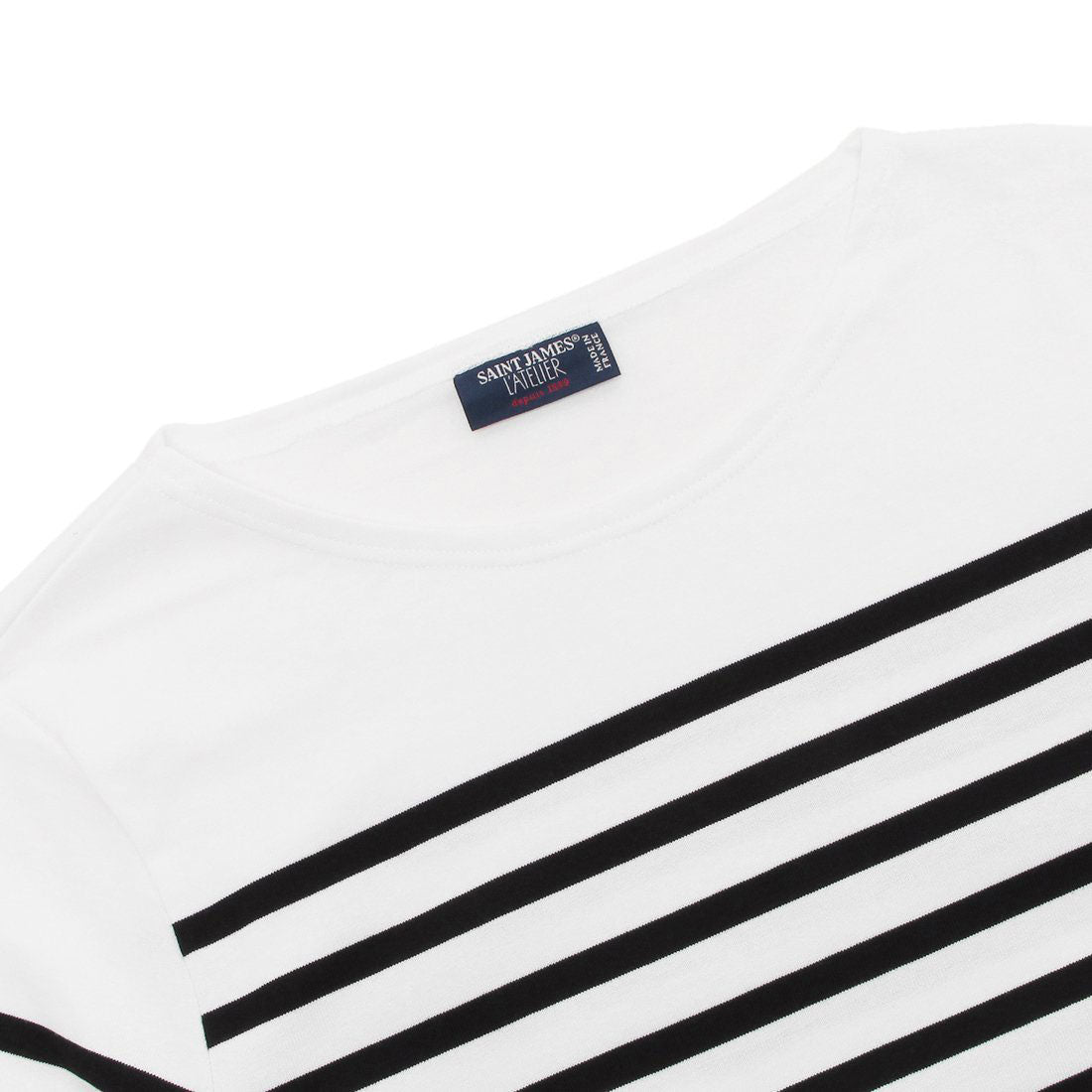セントジェームス SAINT JAMES Tシャツ カットソー ナヴァル ホワイト ブラック メンズ ST.JAMES 2691 NEIGE NOIR （NEIGE NOIR） NEIGE NOIR